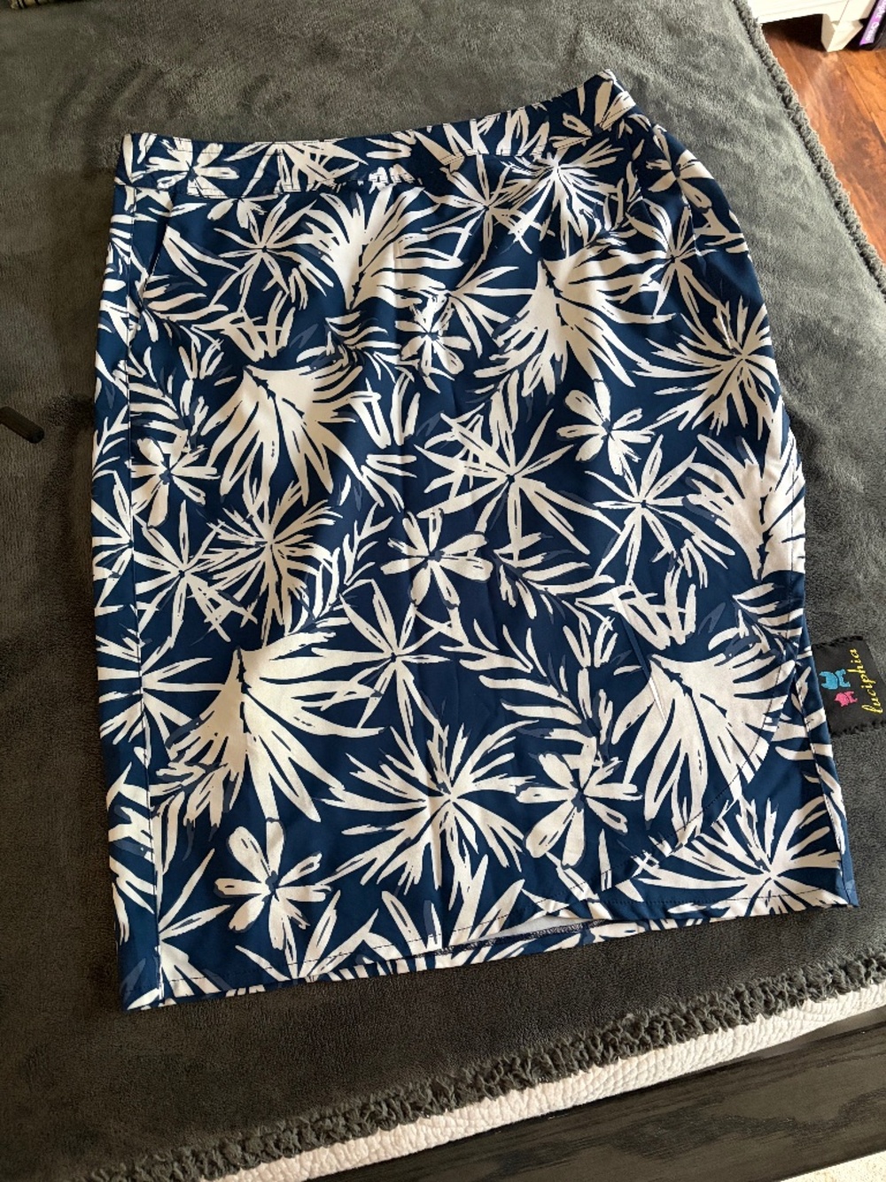 RIPSKIRT Hawaii Length 3 Wrap Skirt Rip Skirt Blue White Boho Denim XX-Large XXL